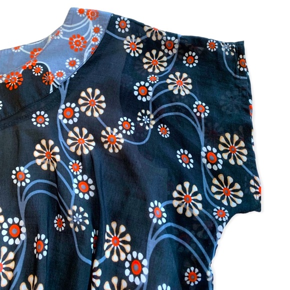 Anthropologie | NWOT Tunic Blouse or Micro Mini Dress in Floral Psychedelic S - Picture 11 of 16